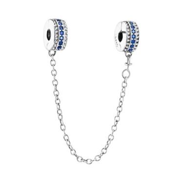 Imagem de Corrente de Prata 925 com Pingente Trevo - Para Pulseiras Pandora, B13