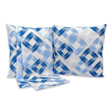 Imagem de Kit Decoração Peseira Piquet 5 Pçs Casal Cama Posta Luxo - Rafaloro En