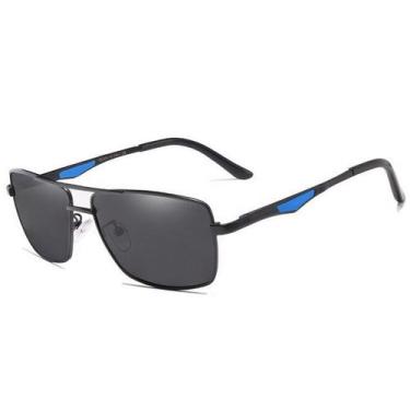 Imagem de Oculos de Sol Masculino Clássico Quadrado Kingseven Polarizados N7906,