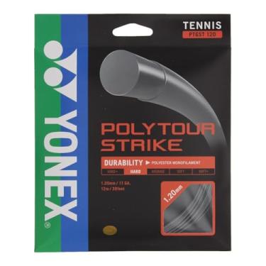 Imagem de YONEX Corda de Tênis Poliéster Tour Strike Cinza (, Iron Grey, 1.30MM/16 GA.
