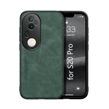 Imagem de Kepuch Silklike Capa para Vivo S20 Pro - Case Placa de Metal Embutida - Verde