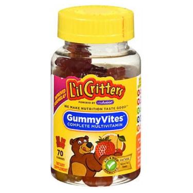 Imagem de Multivitamínico Lil Critters Gummy Vites para crianças 70 gomas de Lil Critters (pacote com 2)