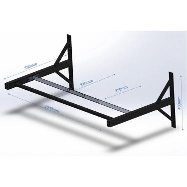 Imagem de Barra Fixa De Teto De Parede Crossfit Pull-Up Musculação
