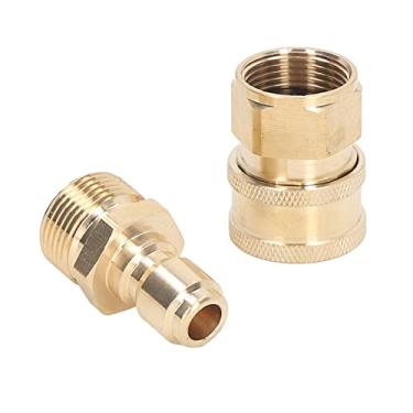 Imagem de Adorador de Arruela de Alta Pressão Conectores Adaptadores de Tubo de água para Máquina de Lavar 5000psi, Aço Inoxidável de Latão Feminino Masculino (M22X1.5mm Male thread plug