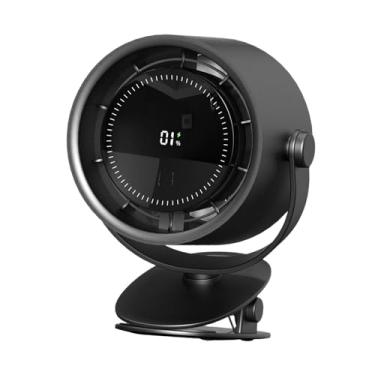 Imagem de IEUDNS Clip sobre fã com o timer inteligente Trendy Summer Summer PRÁTICO FAN SIANT, Preto