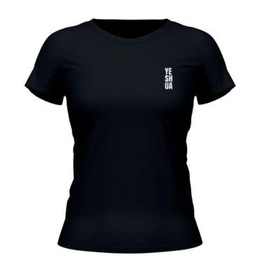 Imagem de Camiseta Cristã Feminina - Yeshua  Preta - Penkal Personalizados, GG