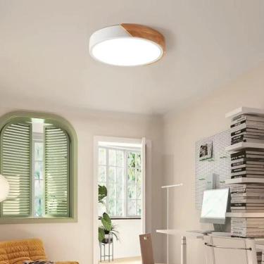 Imagem de Luminária de Teto Plafon LED 45W Siena Sobrepor Redonda Moderna Econôm