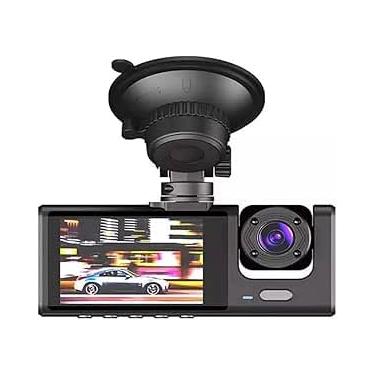 Imagem de Câmera Veicular Automotiva Gravação Full Hd Frontal Ré Lcd 4 - Genérico