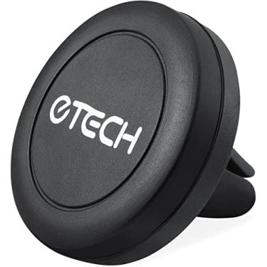 Imagem de Suporte magnético para celular eTECH [pacote com 2] para saída de ar universal, para telefones celulares como Apple iPhone/iPod/Samsung Galaxy Note, com tecnologia Fast Swift-Snap, com 4 placas de