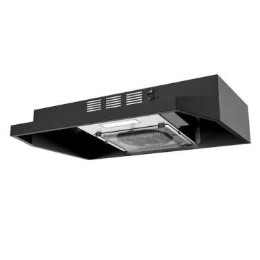 Imagem de Exaustor FIREGAS preto 60cm 300m³/h LED conduzido/sem duto