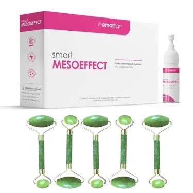 Imagem de Smart Mesoeffect 5×5 ml Fluido Iluminador com Ácido Hialurônico, Tranexâmico, Peptídeos e Extratos Marinhos + 5 Roller de Jade