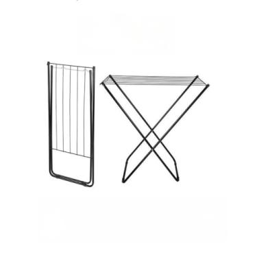 Imagem de Varal De Chão Com Abas Reforçado Dobrável Aço(SEM ABA PRETO)