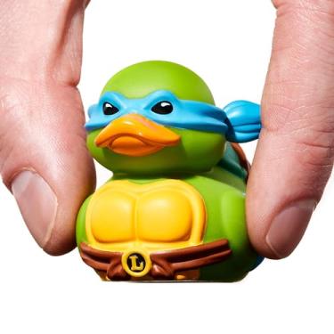 Imagem de TUBBZ Boneco colecionável de vinil de borracha Mini Leonardo – Mercadoria oficial TMNT – TV de ação, filmes e videogames