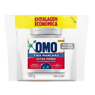 Imagem de OMO Tira-Manchas Em Pó Roupas Brancas Pacote 380G Refil Embalagem Econômica