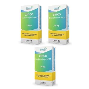 Imagem de Kit 3 Suplemento Zinco 20mg 30 Comprimidos