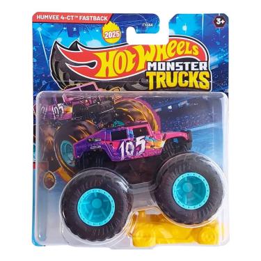 Imagem de Hot Wheels Monster Trucks 1:64 Humvee 4-CT Fastback 2025 FYJ44 JCD77 - Mattel