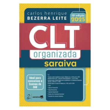 Imagem de Clt Organizada Saraiva - 12ª Edição 2025