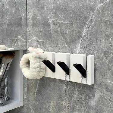Imagem de Gancho Piano Decorativo com Ganchos Retráteis para Chaves e Acessórios