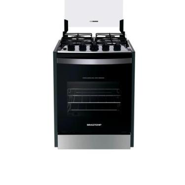 Imagem de Fogão de Embutir 4 Bocas Brastemp com Mesa de Inox e Forno Esmaltado B