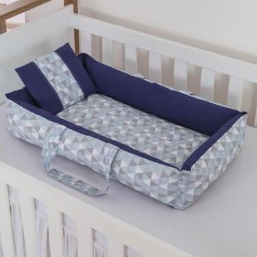 Imagem de Ninho Redutor De Berço Para Bebe com Travesseiro 100% Algodão Varias C