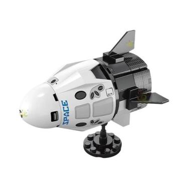 Imagem de Mini Aviação Infantil Modelo De Foguete Tripulado Blocos De Construção