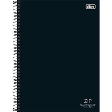 Imagem de Tilibra - Caderno Espiral Capa Dura Universitário Quadriculado 1cm Zip Preto 80 Folhas