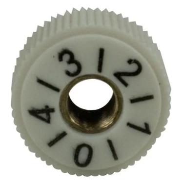 Imagem de Botão do Tensor 0 a 4 para Máquina de Costura Reta Industrial, Branco, 11 cm
