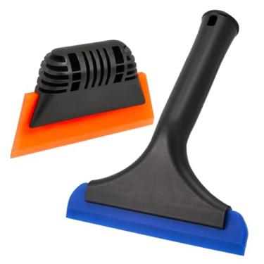 Imagem de Cotonlake Rodo de silicone pequeno de 15 cm 12,7 cm prático pequeno rodo de borracha para chuveiro de janela de borracha para para-brisas de carro, janela, espelho, porta de vidro, ferramenta