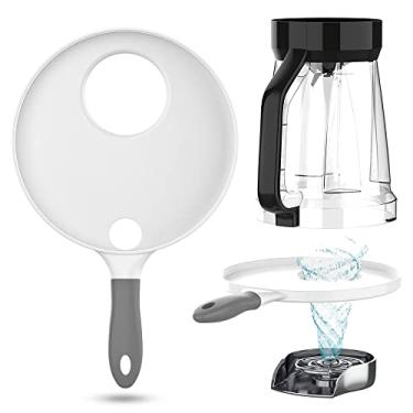 Imagem de Adaptador de enxaguador de vidro de 20 cm - Extensão portátil para enxaguar liquidificadores, jarras, recipientes e tigelas com arruelas de copo - Liquidificador Buddy da Bazaar LM-ents