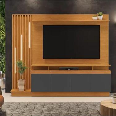 Imagem de Home Absoluto Tv Até 65" Jcm Movelaria - Cinamomo/grafite