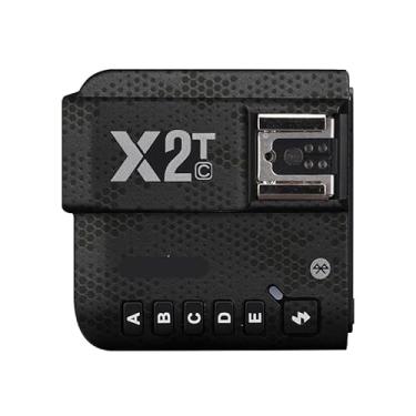 Imagem de Adesivo de flash de câmera antiarranhões para Godox X2T sem fio flash gatilho flash casaco envoltório película protetora corpo protetor capa de pele X 2T (preto mamãe)