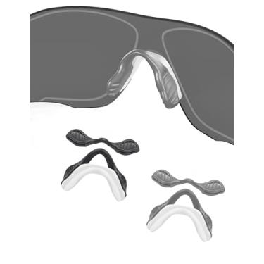 Imagem de Almofadas de nariz de substituição para óculos de sol Oakley EV Zero Path OO9308/EV Zero Range OO9327/EV Zero Pitch OO9383/EV Zero Stride OO9386/EV Zero Blades OO9454/EV Zero Ascend OO9453 - Cinza +