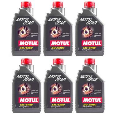 Imagem de 6L Óleos Lubrificante Câmbios Manuais Motul Motyl Gear 75w80 KIT MANUTENÇÃO TRANSMISSAO REVENDA