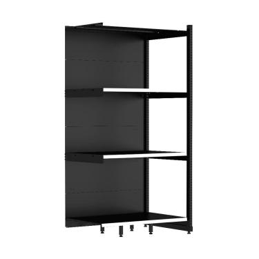 Imagem de Rack Parede 202 Fit 60 Continuação Preto 90x60 Pe Branco