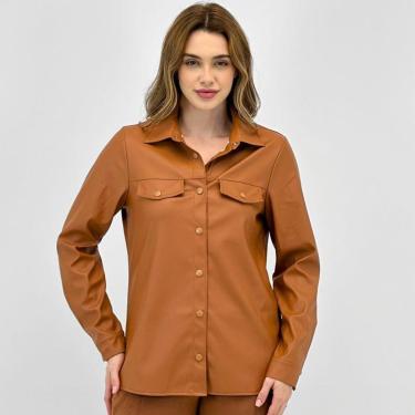 Imagem de Camisa Doce Trama Manga Longa Feminina-Feminino
