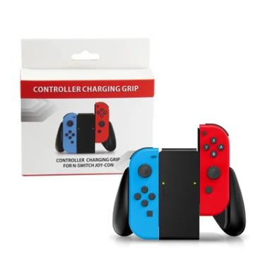 Imagem de Grip Suporte Com Bateria Joy Con Para Nintendo Switch Carregador