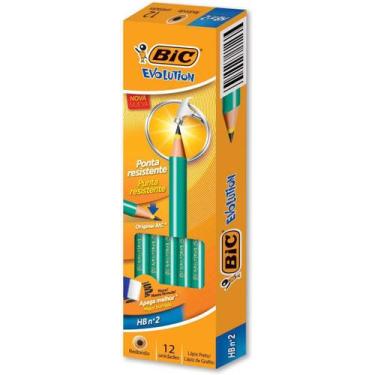 Imagem de Lapis Preto Redondo Evolution Preto Sem Borracha - Planeta Brinquedos