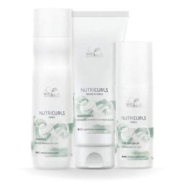 Imagem de Wella Nutricurls Sh 250ml + Cond 200ml + Leave-in 150ml - Wella profis
