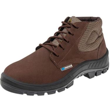 Imagem de Botina Segurança Nobuck Hidrofugado Café Marluvas EPI CA 13808, 37, Ca