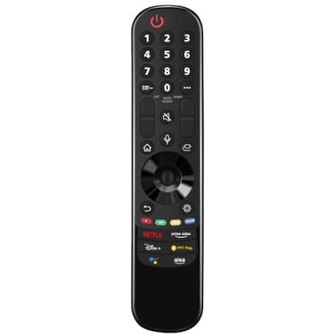 Imagem de Substituição de voz MR22GA Remote Commander compatível com LG TV OLED48A2PUA 50UQ7570PUJ 86QNED85UQA 55QNED85UQA 50UQ7070ZUE 43UQ7070ZUD OLED55A2AUA 50UQ9000PUD OLED66 5C2SW OLED42C2PUA 86UQ7590ZUD
