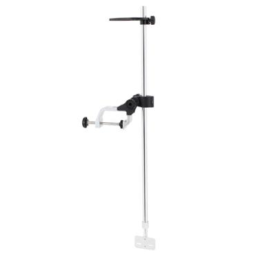 Imagem de UNITACKLE Suporte telescópico portátil para localizador de peixes, versão atualizada, suporte de transdutor com abertura de braçadeira grande de 8,4 cm ajustável de 360 graus para barcos, canoas e