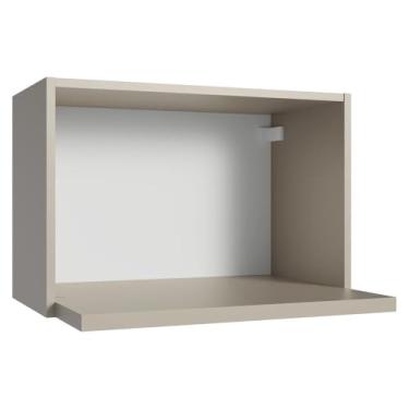 Imagem de Armário Aéreo 60 cm Nicho para Microondas/forno Elétrico Crema Nice Madesa
