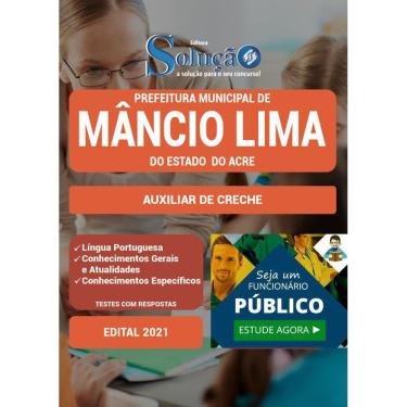 Imagem de Apostila Prefeitura Mâncio Lima Ac - Auxiliar De Creche