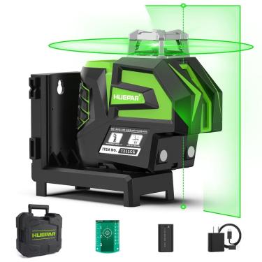 Imagem de Nível de laser Huepar 7211CG Verde autonivelante com pontos de prumo