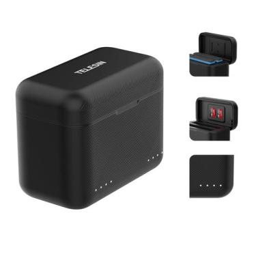 Imagem de Carregador de bateria TELESIN para Insta360 X3 com slot Micro SD PD3.0