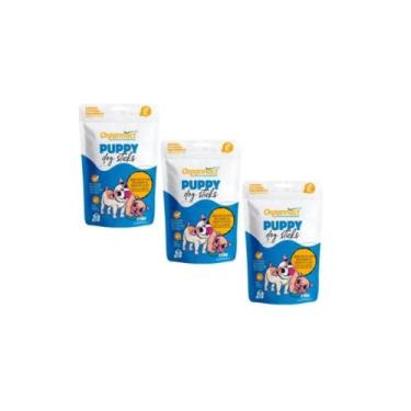Imagem de Kit 3 Suplemento Cães Puppy Dog Sticks Sachê 170g Organnact