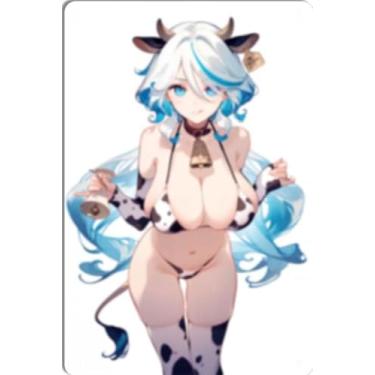 Imagem de DKLOWK Pôster de metal quente de menina anime fofo biquíni sexy placa de decoração de parede para casa bar clube quarto banheiro homem caverna Otaku 30,5 x 40,6 cm