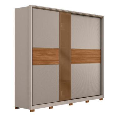 Imagem de Guarda Roupa Casal Authentic 2 Portas Deslizantes com Vidro Reflecta e