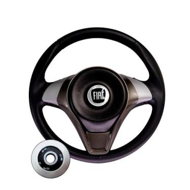 Imagem de Volante Fiat Palio Uno Siena Strada Fiorino Marea Ducato - Compatível 