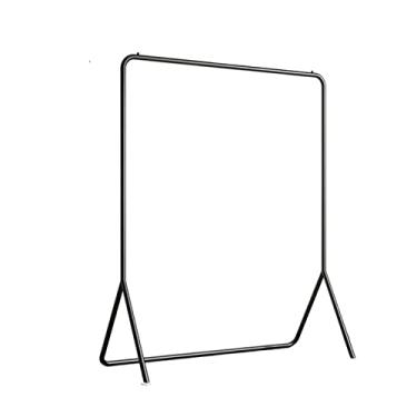 Imagem de ZzleoyuUUs-12 Suporte de casaco para pendurar roupas, chão, quarto, casa, varão, secagem, interior, casaco pequeno (preto, grande)